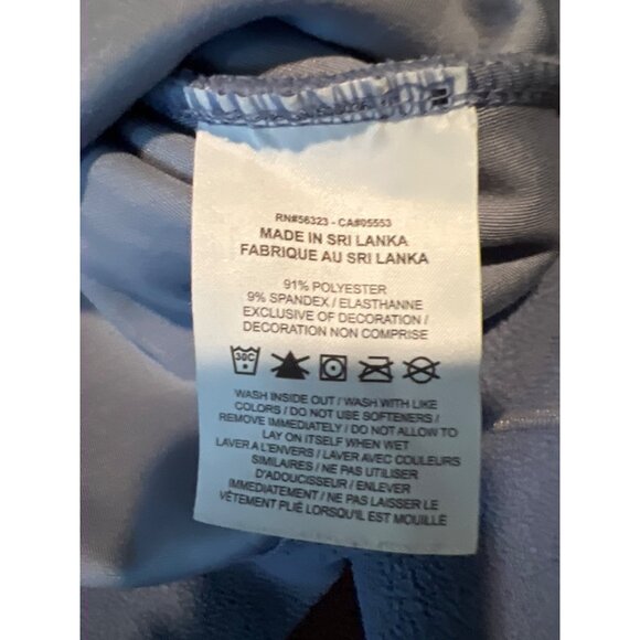 Nike Dri-Fit Womens Light Blue Cropped Fleece Long Sleeve Sweatshirt L - Picture 5 of 7